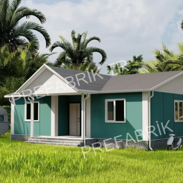 Çelik Ev 95 m2  Verandalı - PT909