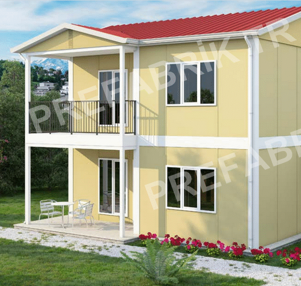 Çift Katlı Prefabrik Ev 118 m2 3+1 - PT606