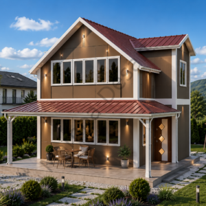 101 m2 dubleks prefabrik ev modelleri trabzon
