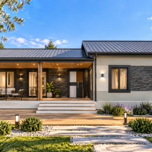 135 m2 hafif çelik bungalov ev